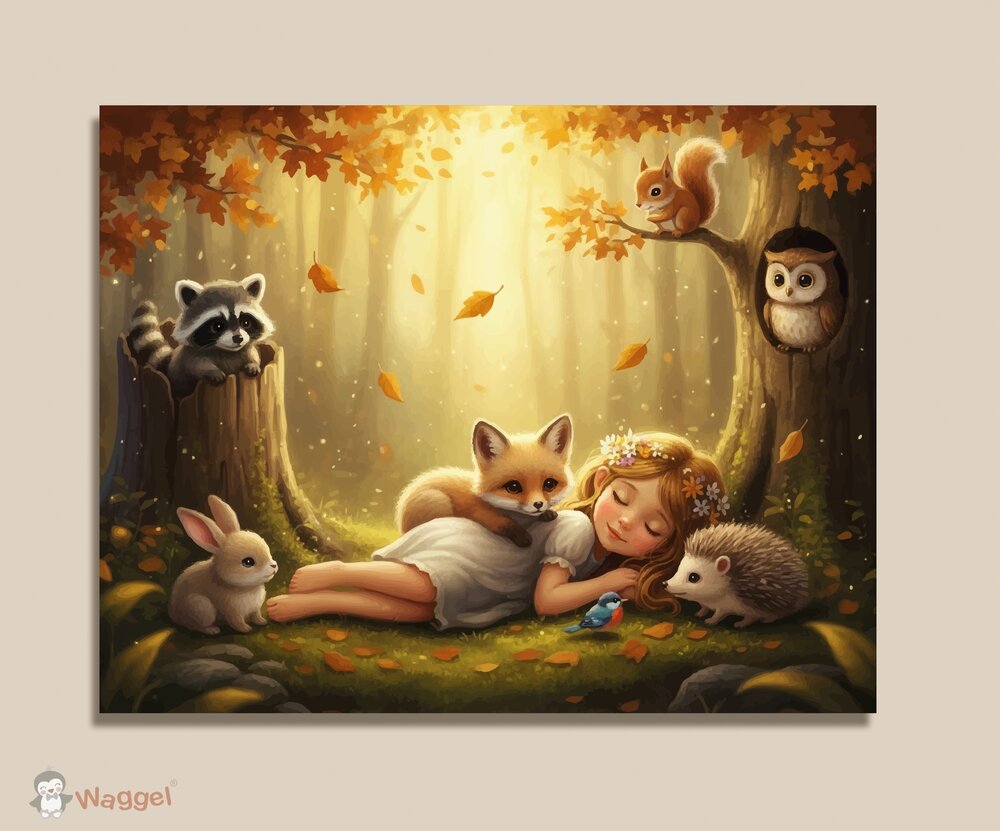 Muurdecoratie Whispering Woods &quot;Sleeping beauty&quot;