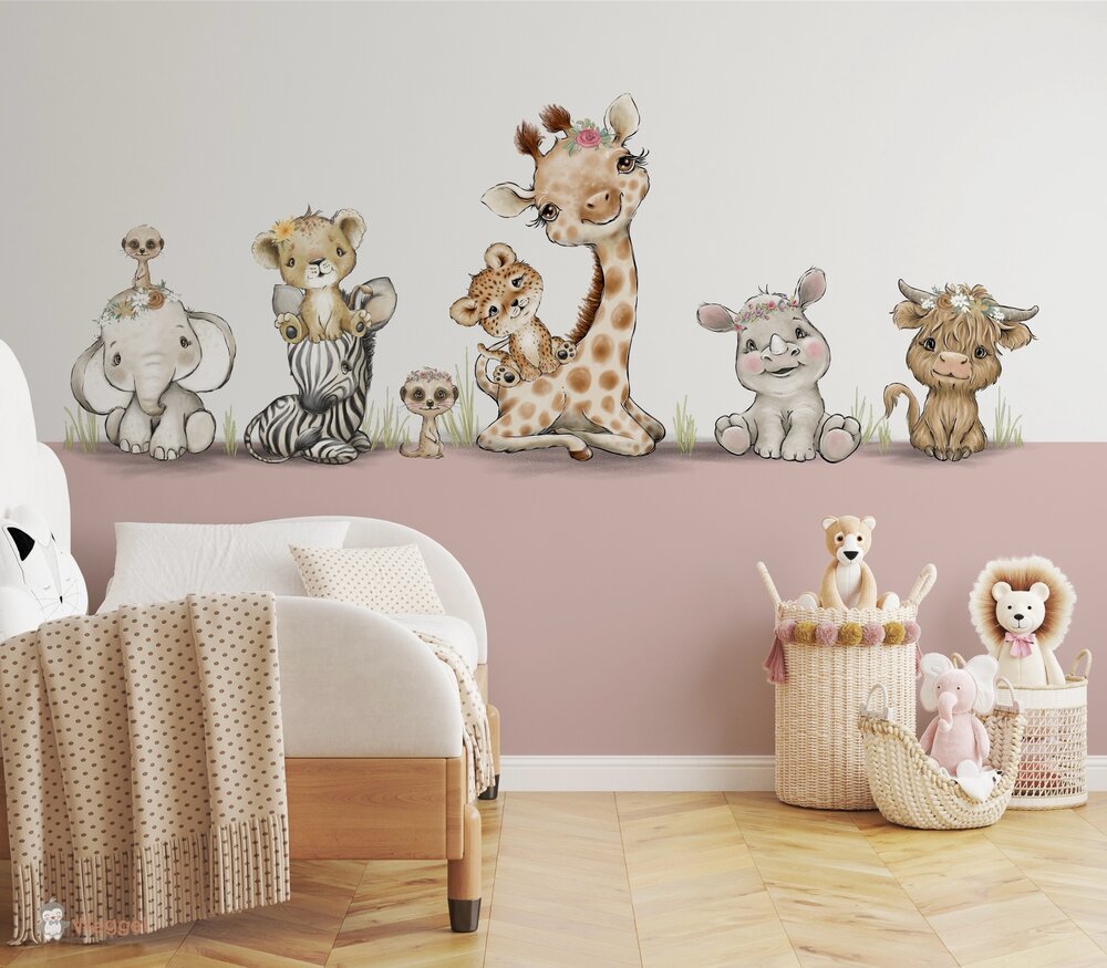 jungle behang babykamer