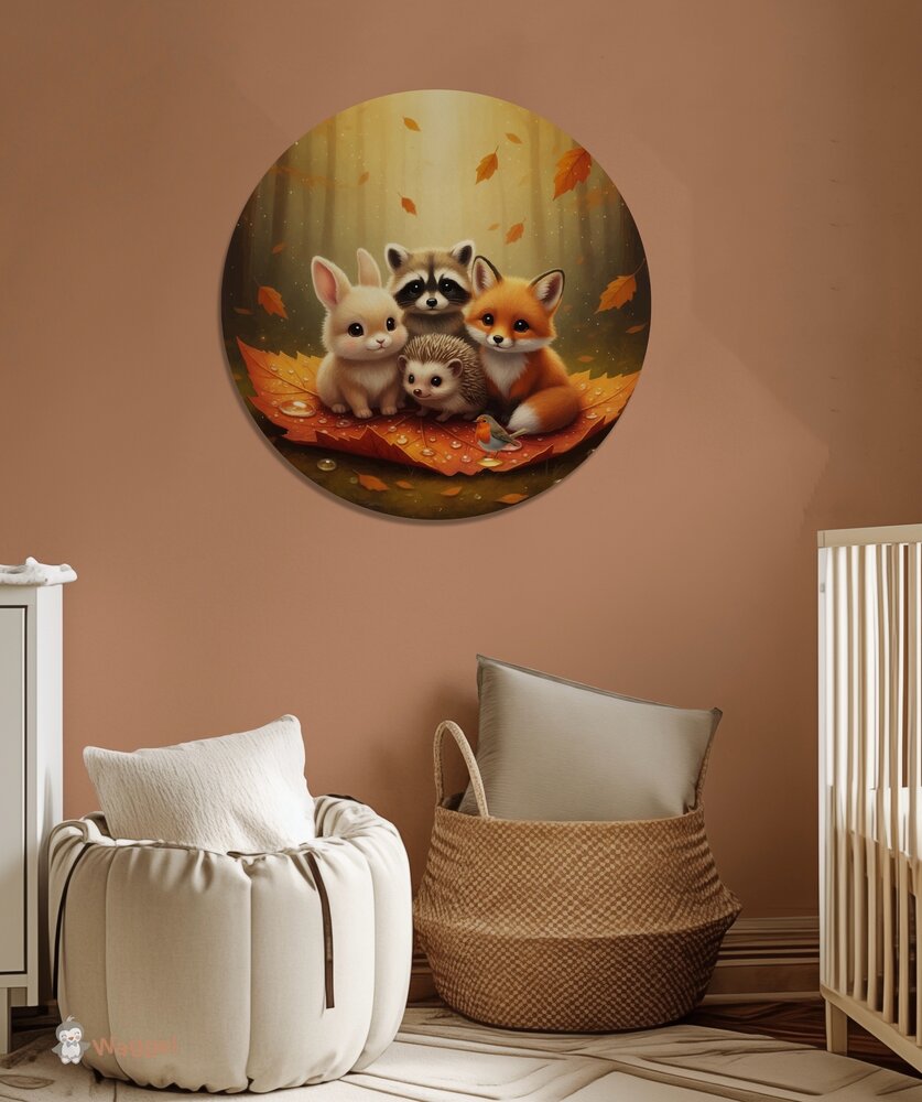 Muurcirkel Whispering woods &quot;Sweethearts&quot; 80 cm 