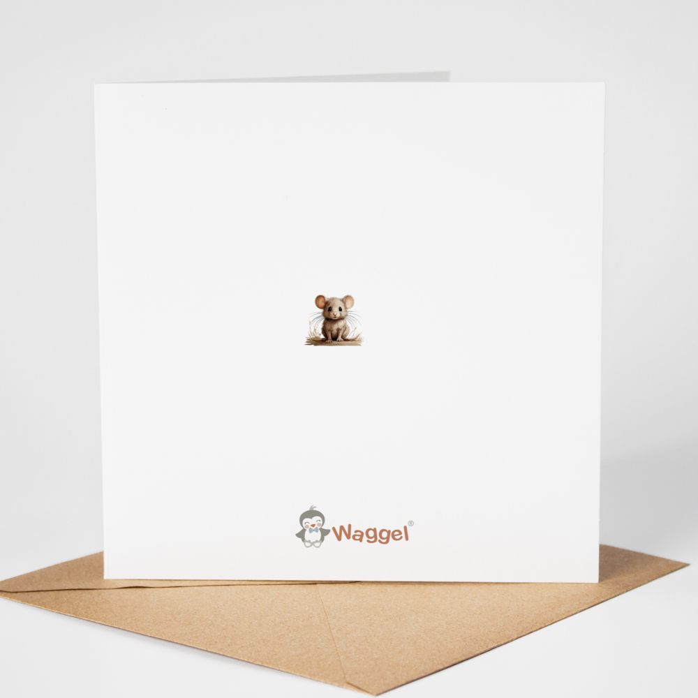 Proefdruk geboortekaartje boerderijdieren naturel Schotse Hooglander