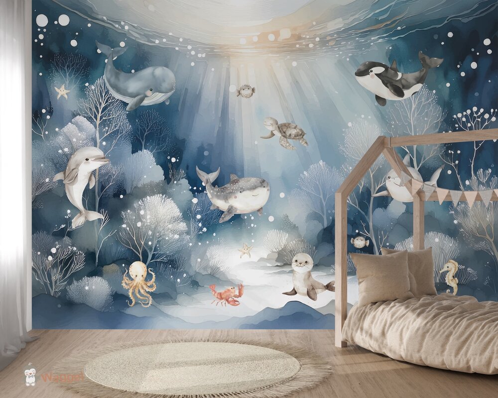 behang onderwaterwereld