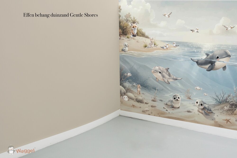 Naadloos effen fotobehang bijpassend bij Gentle Shores