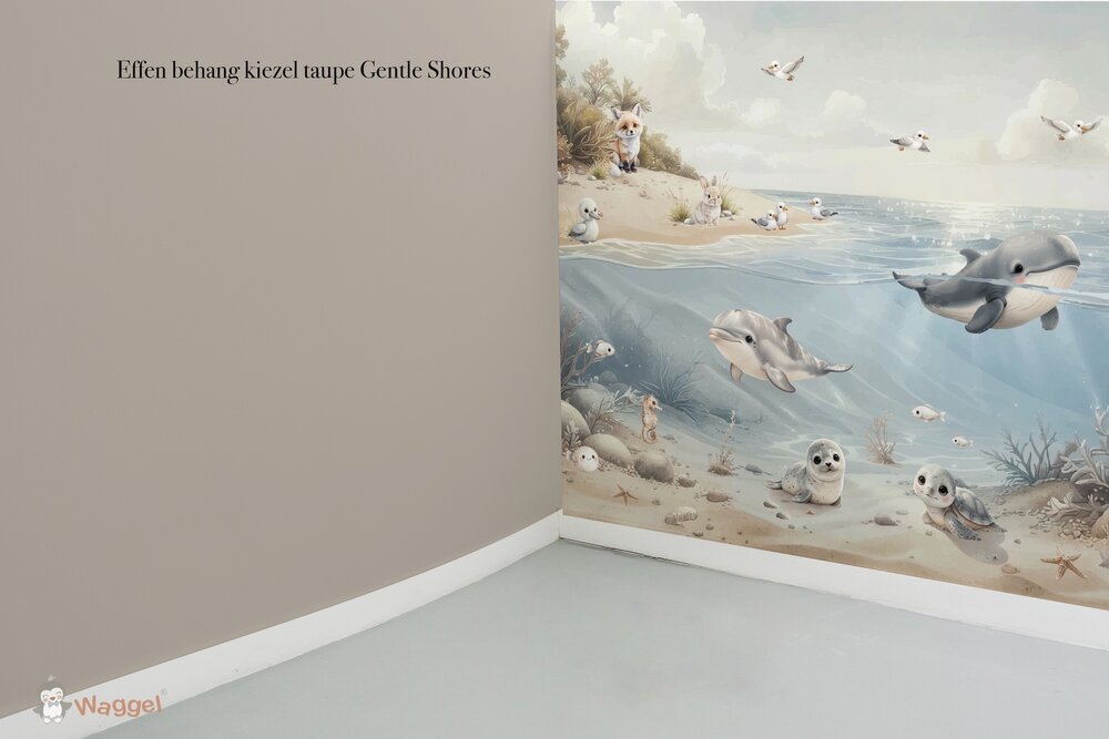 Naadloos fotobehang sample effen bijpassend bij Gentle Shores