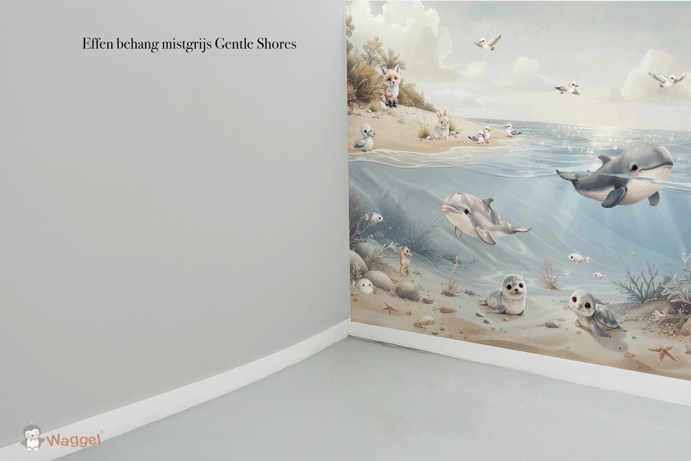 Naadloos fotobehang sample effen bijpassend bij Gentle Shores