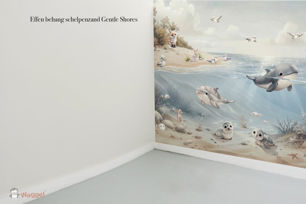 Naadloos fotobehang sample effen bijpassend bij Gentle Shores