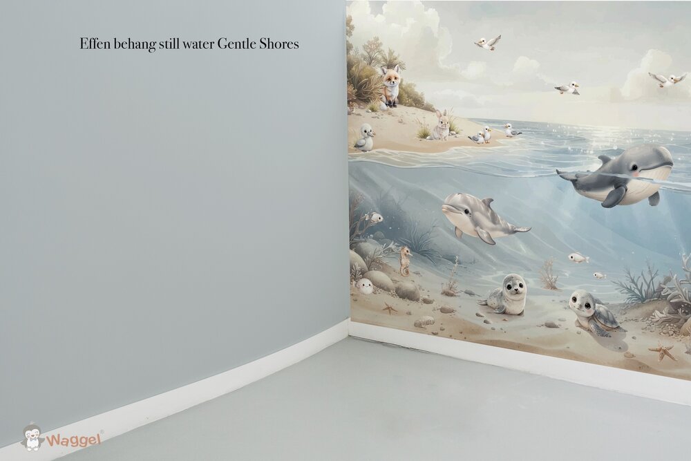 Naadloos fotobehang sample effen bijpassend bij Gentle Shores