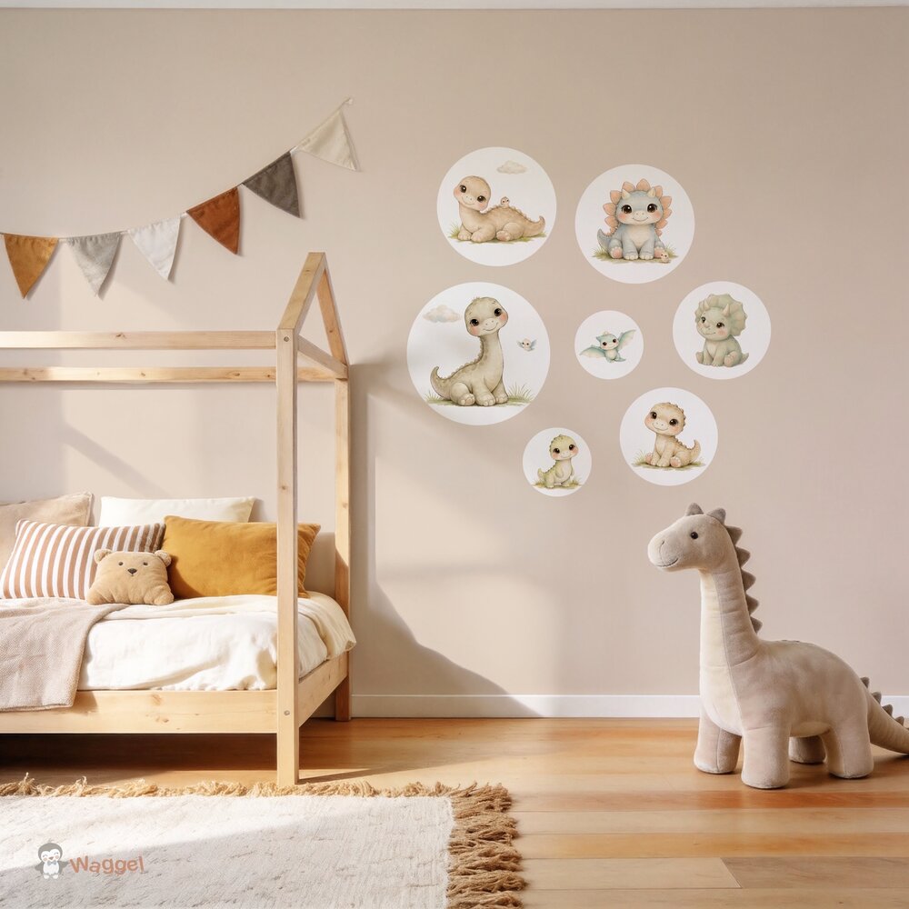 Muurcirkel set Little Dino World