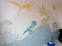 dino behang voor baby en kinderkamer