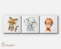jungle canvas wit