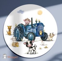 tractor boerderijdieren muurcirkel
