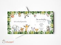 geboortekaartje jungle