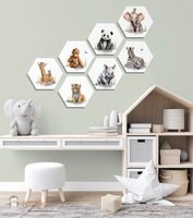 Hexagon set African jungle 