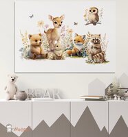 bosdieren muurdecoratie