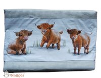Aankleedkussenhoes Schotse Hooglanders