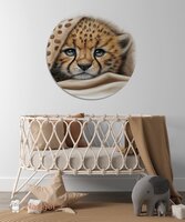 muurcirkel met cheetah