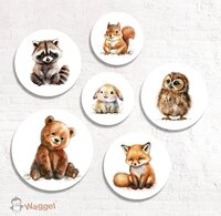 bosdieren muurstickers