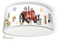 plafondlamp tractor rood