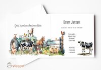 geboortekaartje boerderijdieren