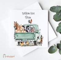 boerderijdieren geboortekaartje