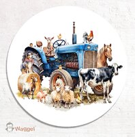 tractor muurcirkel