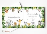geboortekaartje jungle