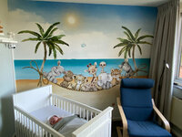 Behang jungle cuties beach
