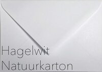 hagelwitte natuurkarton envelop