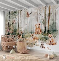 bosdieren behang