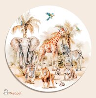 jungle muurcirkel