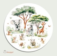 jungle muurcirkel