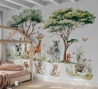 jungle behang babykamer