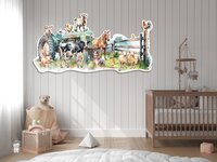 muurdecoratie boerderijdieren