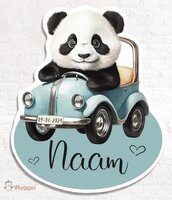 geboortebord panda