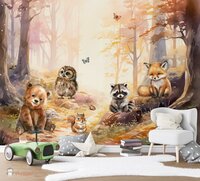 bosdieren behang