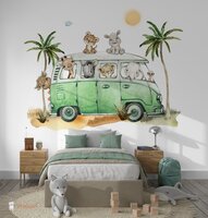 behang met jungle dieren