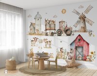 boerderijdieren behang