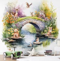 Behang Dreamy Woods Bridge