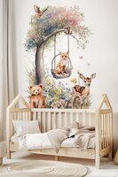 babykamer bosdieren behang