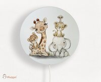 ronde wandlamp jungle