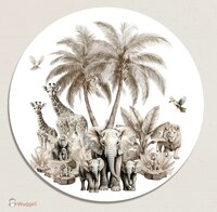 jungle muurcirkel