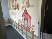 behang met boerderijdieren