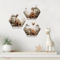 hexagons met dinos