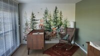 Behang Dreamy Woods babies on trees