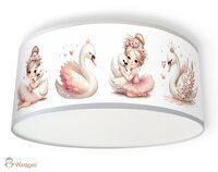 Zwanen plafondlamp