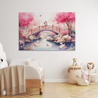 zwanen muurdecoratie