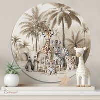 jungle muurcirkel