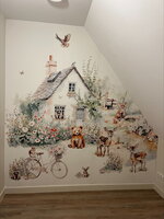 romantisch behang kinderkamr