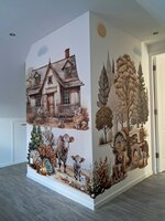 Behang Vintage Farm
