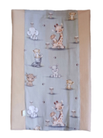 Aankleedkussenhoes verticaal jungle cuties groen