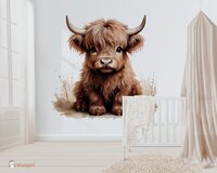 schotse hooglander babykamer